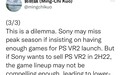 郭明錤预测索尼PS VR2开发完成 或在2022年发布