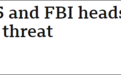 美国FBI和英国MI5负责人首次联合露面 大谈“中国威胁”