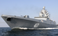 俄“戈尔什科夫”号护卫舰在挪威海区进行防空演习