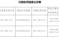 占压财政存款或者资金 建行两家支行合计被罚30万元