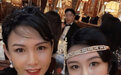 邱淑贞女儿沈月晒参加晚宴的照片 果然她遗传了妈妈的美貌