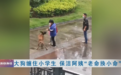 武汉一大狗缠住小女孩 保洁阿姨舍身挡住大狗：“用老命保小命！”
