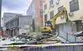 运城市区禹都东街南侧一处破旧建筑被拆除