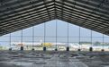 2023年空军航空开放活动•长春航空展布展工作全面展开 展厅已完成主体框架
