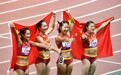 43秒39！重夺亚运金牌！中国女子4×100米接力夺冠