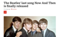 传奇摇滚乐队披头士最终单曲「Now And Then」正式发行