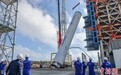 海南国际商业航天发射中心一号发射工位启动模拟箭吊装训练