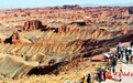 张掖平山湖大峡谷地质公园春节游掀热潮