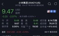 小米SU7正式上市，美股盘前涨超3%