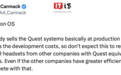 前Oculus CTO：Meta不会推出廉价VR头显，现款Quest产品线已是“成本价”