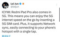 小米Redmi Pad Pro平板电脑海外将推5G版本