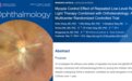 眼科顶刊《Ophthalmology》刊发红光治疗联合角膜塑形镜的随机对照临床试验