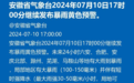 暴雨、大暴雨！雷暴大风！安徽继续发布三预警！