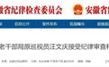 正厅级干部落马！安徽6人被查 一干部被开党籍