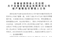 安徽一知名酒企破产重整 曾经的“白马骑士”也失了蹄