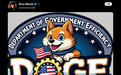 马斯克发布柴犬形象政府效率部LOGO