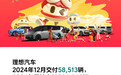 理想汽车2024年12月交付58,513辆，完成全年销量目标