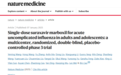 中国首个新型抗流感药物临床研究登上Nature Medicine