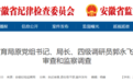 反腐快讯：安徽三人同日被查！两名干部被点名通报！