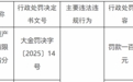 中国东方资产管理公司辽宁省分公司收100万元罚单，四名责任人被警告