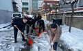 济南福彩积极清扫积雪，为群众出行保驾护航