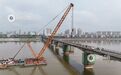吉安：井冈山大桥首榀T梁顺利拆除（图）