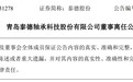 青岛泰德股份：董事曲俊宇因工作调动离任