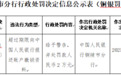枞阳泰业村镇银行违法被罚 东莞银行为其控股股东