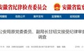 嫌严重违纪违法，安徽一市公安局原副局长被查！