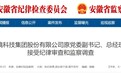安徽环境科技集团股份有限公司原总经理杨岸峰被查