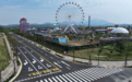 九江鄱阳湖生态科技城的科技七路一期项目建成通车
