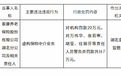 泰康养老保险湖北分公司被罚款20万元 因虚构保险中介业务