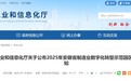 2025年安徽省制造业数字化转型示范园区名单公布