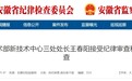 安徽省纪委监委通报，王春阳被查！