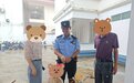 临高公安帮助一迷路小女孩归家