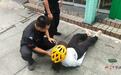 骑手中暑昏倒 吉安特巡警暖心接力：“你的外卖，我们来送！”