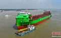 全球最大万吨级纯电动智能海船在九江成功下水