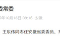 王东伟同志任安徽省委常委