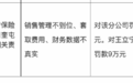 人保财险奎屯市分公司被罚款35万元 因财务数据不真实等3项违规