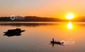 江西分宜：夕照钤阳湖 如诗如画（图）