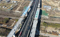 京台高速齐济段改扩建项目上跨京沪铁路三四线立交桥成功转体