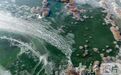 瀚海银镜　甘肃民勤红崖山水库冬日独特风景