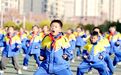 江西上高：阳光大课间 武术进校园（图）