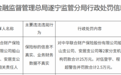 中华联合财险两家支公司被罚款合计25万元 因保险标的信息不真实等