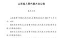 山东省人民代表大会公告