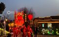 江西分宜：百米板凳龙闹新春（图）