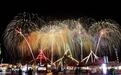 浏阳烟花绽放阿布扎比夜空 湖湘文化点亮阿联酋新春