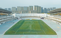 抚州体育中心焕新亮相，7700余平方米人工草坪已铺设完毕