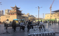 甘肃酒泉街角音乐会开演