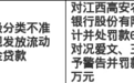 江西高安农商行被罚60万，责任人共被罚12万